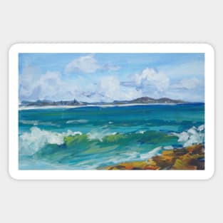 Bartletts Beach 2 - plein air Sticker